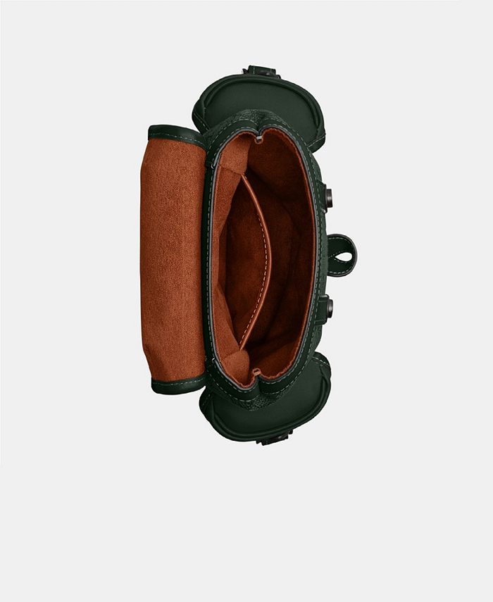 COACH Men's Leather Hitch Backpack 13 in Micro Signature Jacquard Macy's