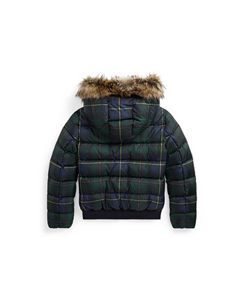 Polo bear shop foil down jacket
