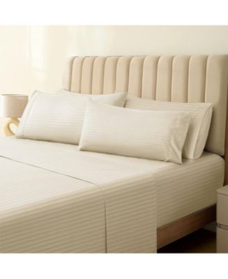 Striped Silky Soft Cooling Deep Pocket Performance Sheet Set - Macy's