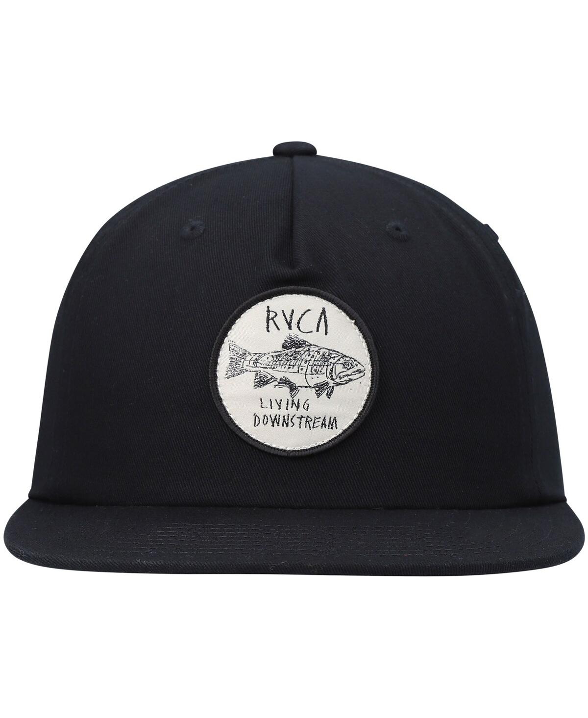 Shop Rvca Men's  Black Horton Sport Snapback Hat