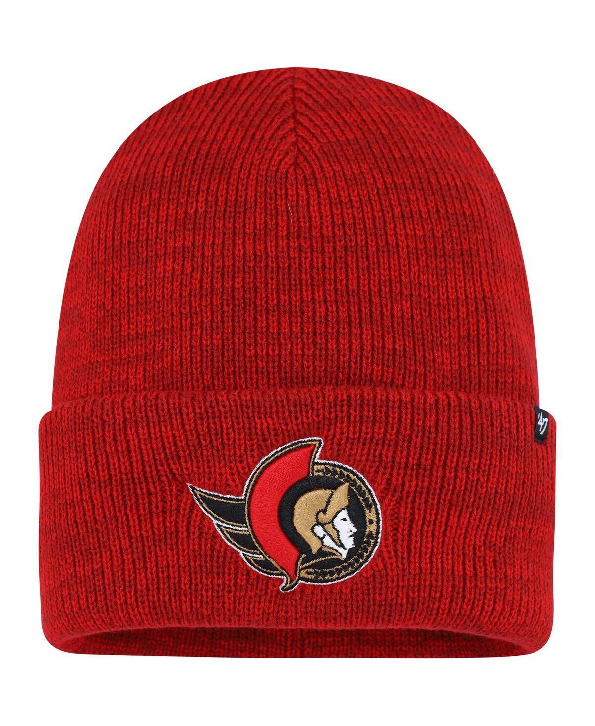 47 Brand Men's ' Red Ottawa Senators Brain Freeze Cuffed Knit Hat