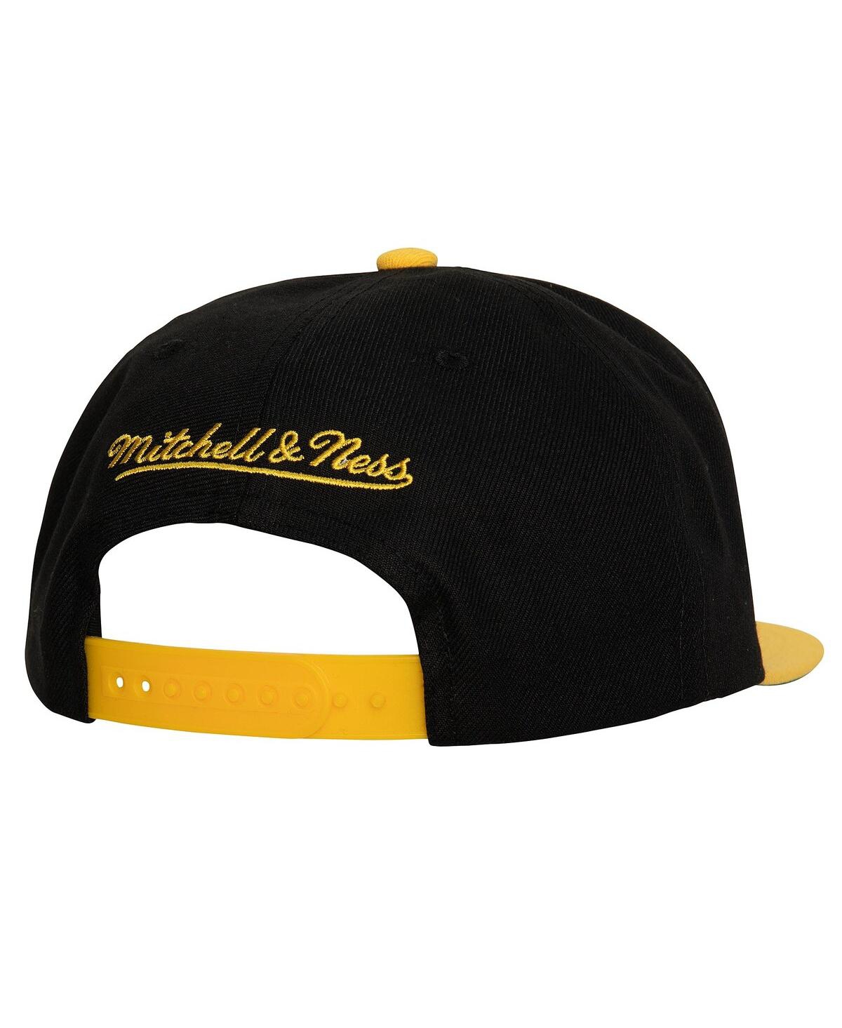 Mitchell & Ness Men's  Black Boston Bruins Core Team Ground 2.0 Snapback Hat In Black