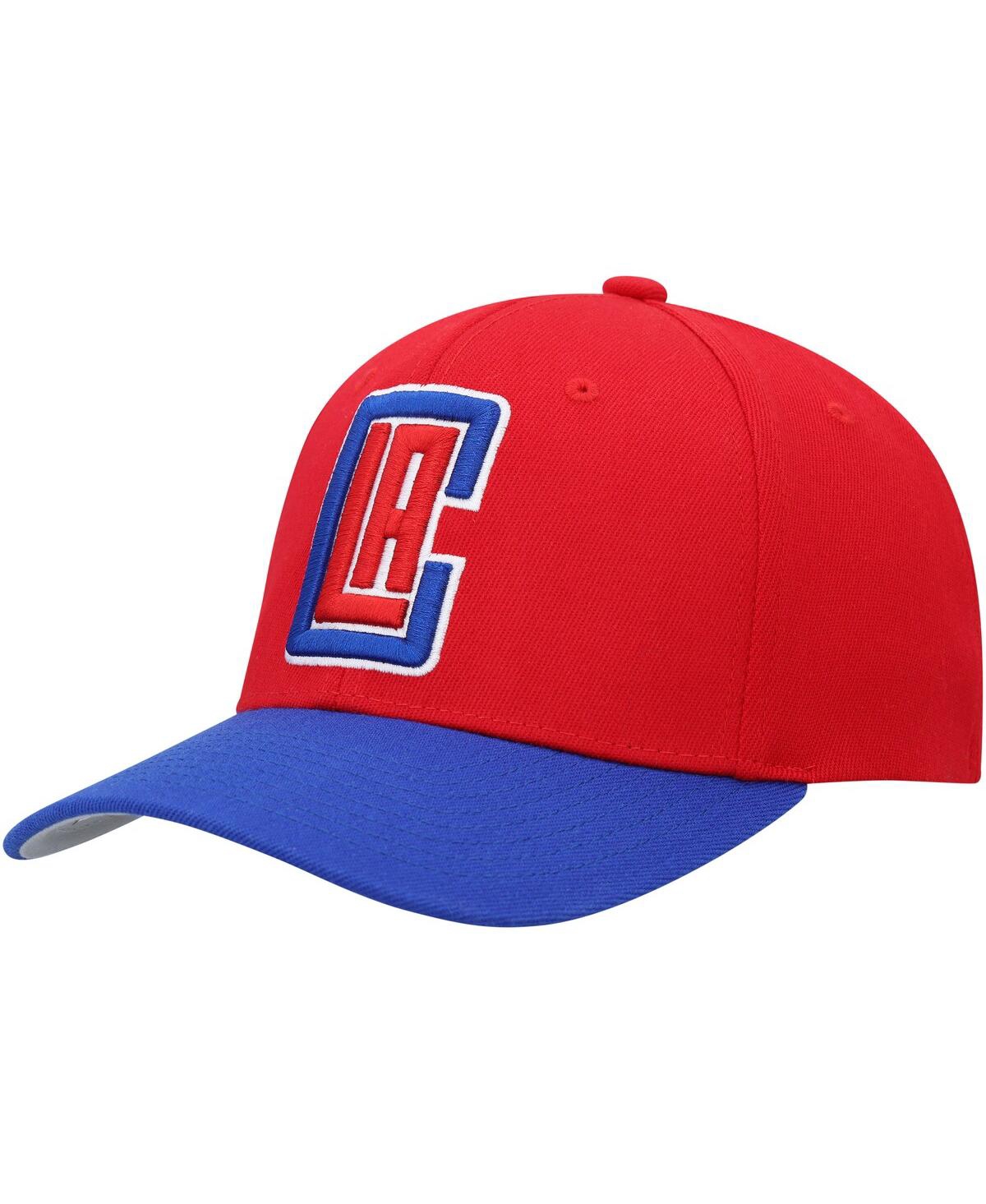 Mitchell & Ness Men's  Red, Royal La Clippers Mvp Team Two-tone 2.0 Stretch-snapback Hat In Red,royal