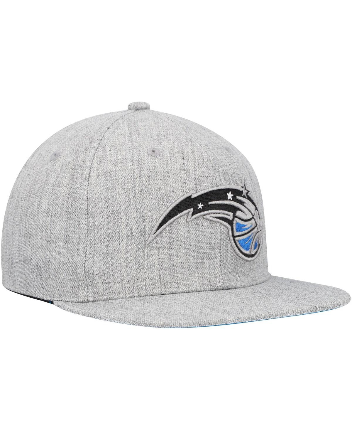 Men's Mitchell & NessOrlando Magic Hardwood Classics 2.0 Snapback Hat - Heather Gray
