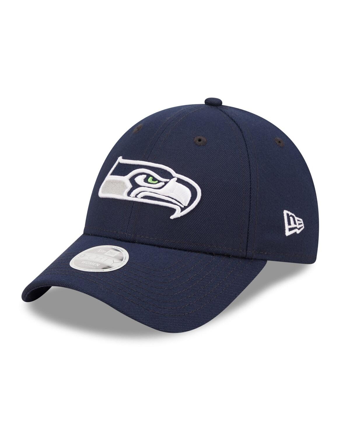 New Era Women's  College Navy Seattle Seahawks Simple 9forty Adjustable Hat