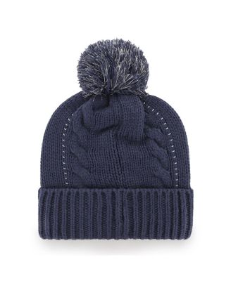 Women's Navy Tennessee Titans Bauble Cuffed Knit Hat with Pom