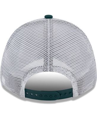 Men's Green, White Oakland Athletics Logo Patch 9FORTY Trucker Snapback Hat