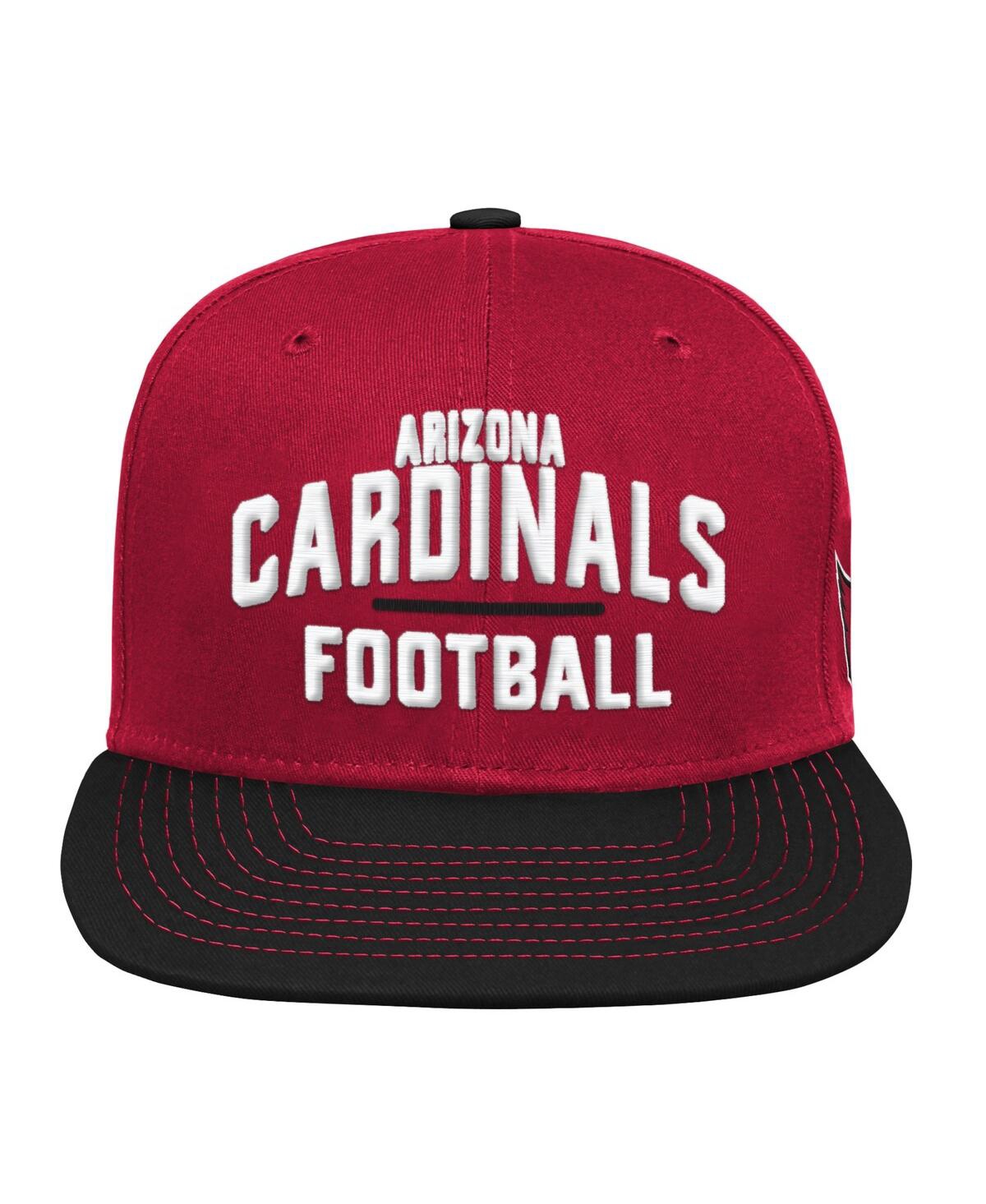 Preschool Boys and Girls Black Arizona Cardinals Lock Up Snapback Hat - Black