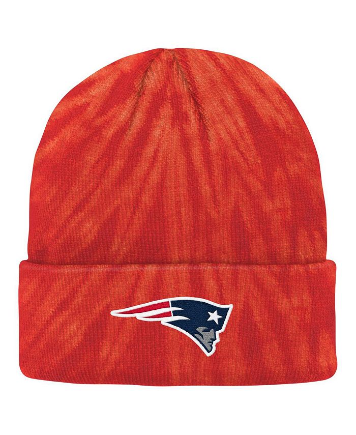 Outerstuff Big Boys and Girls Red New England Patriots Tie-Dye Cuffed ...