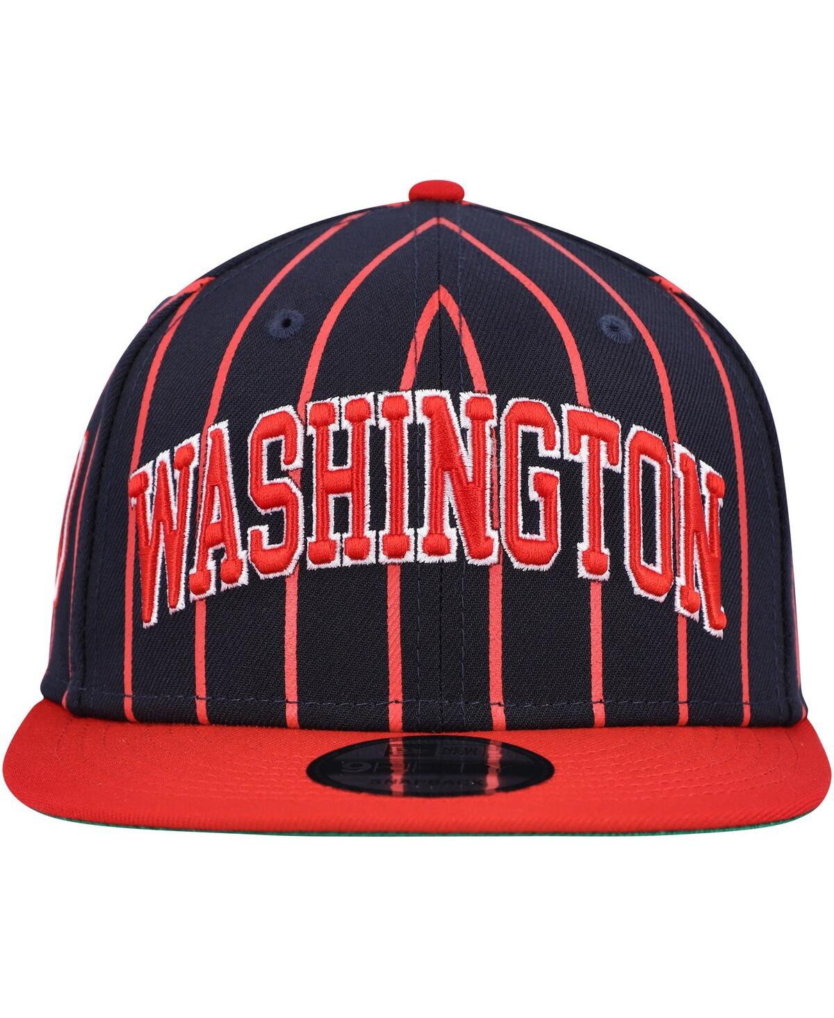 New Era Men's  Navy, Red Washington Nationals City Arch 9fifty Snapback Hat In Navy,red