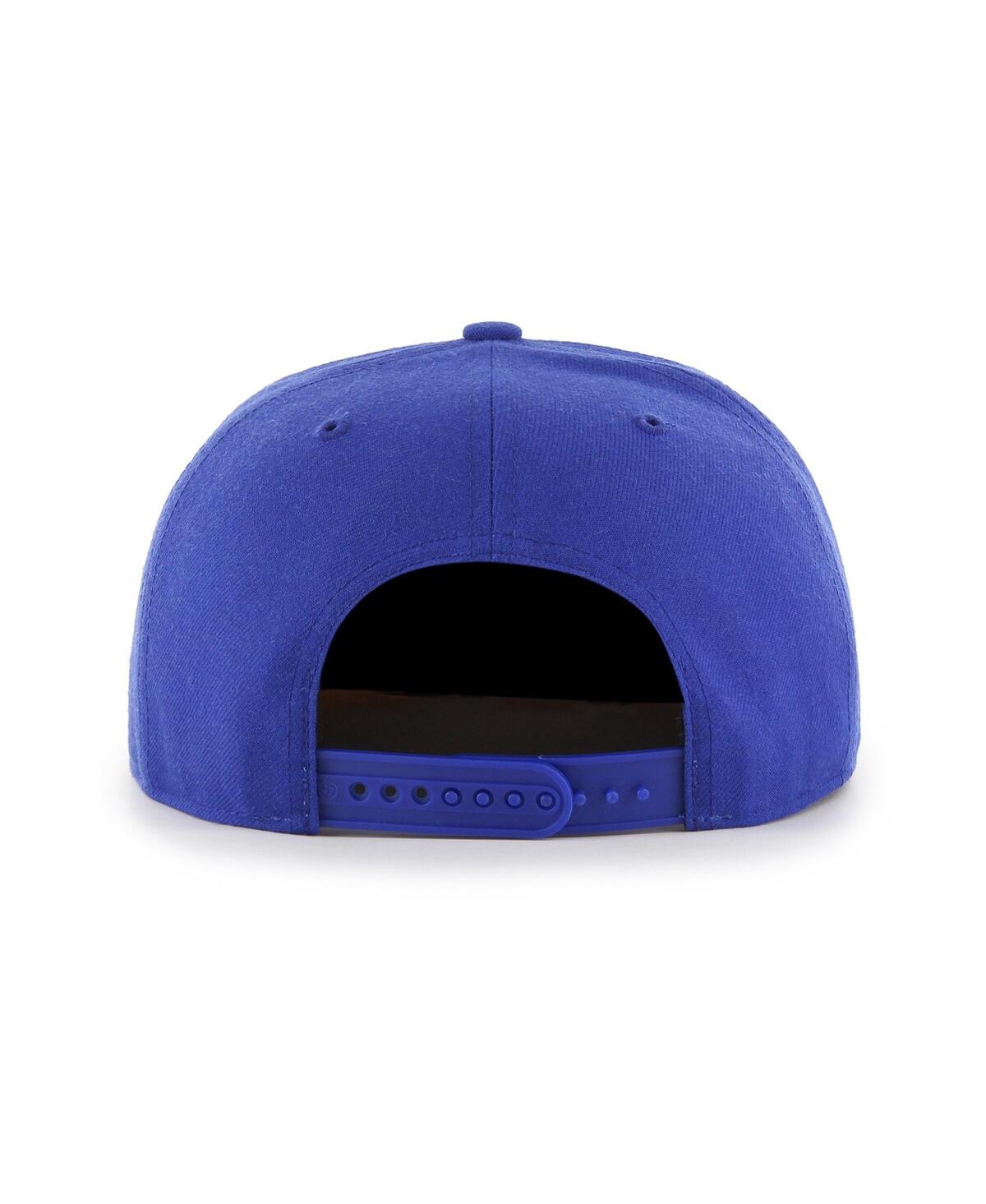 Men's '47 BrandGolden State Warriors High Post Captain Snapback Hat - Royal