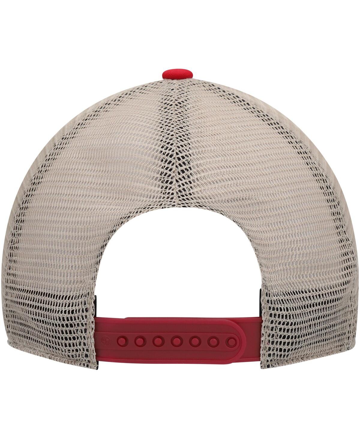 Men's '47 Brand Natural Houston Rockets Four Stroke Clean Up Snapback Hat - Natural