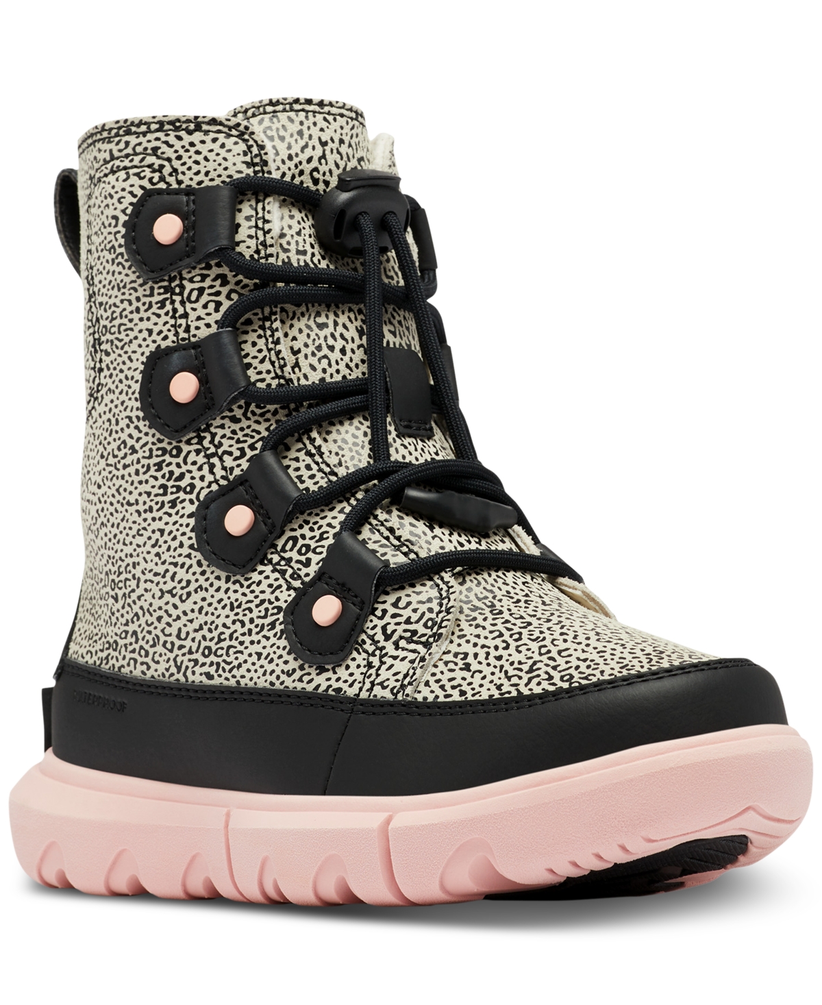 SOREL YOUTH EXPLORER LACE-UP WATERPROOF COLD-WEATHER BOOTS