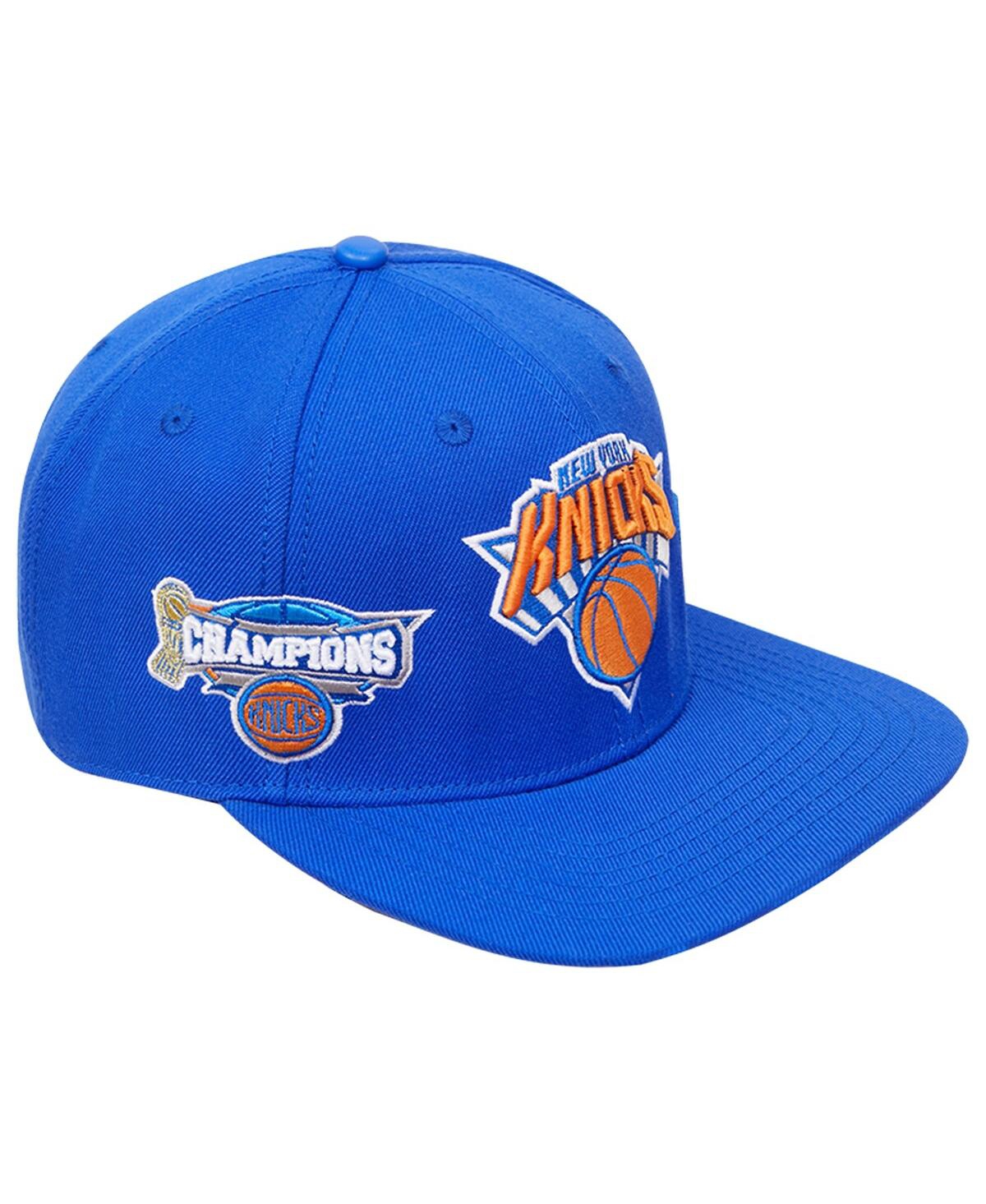 Shop Post Men's Royal New York Knicks Championship Capsule Snapback Hat