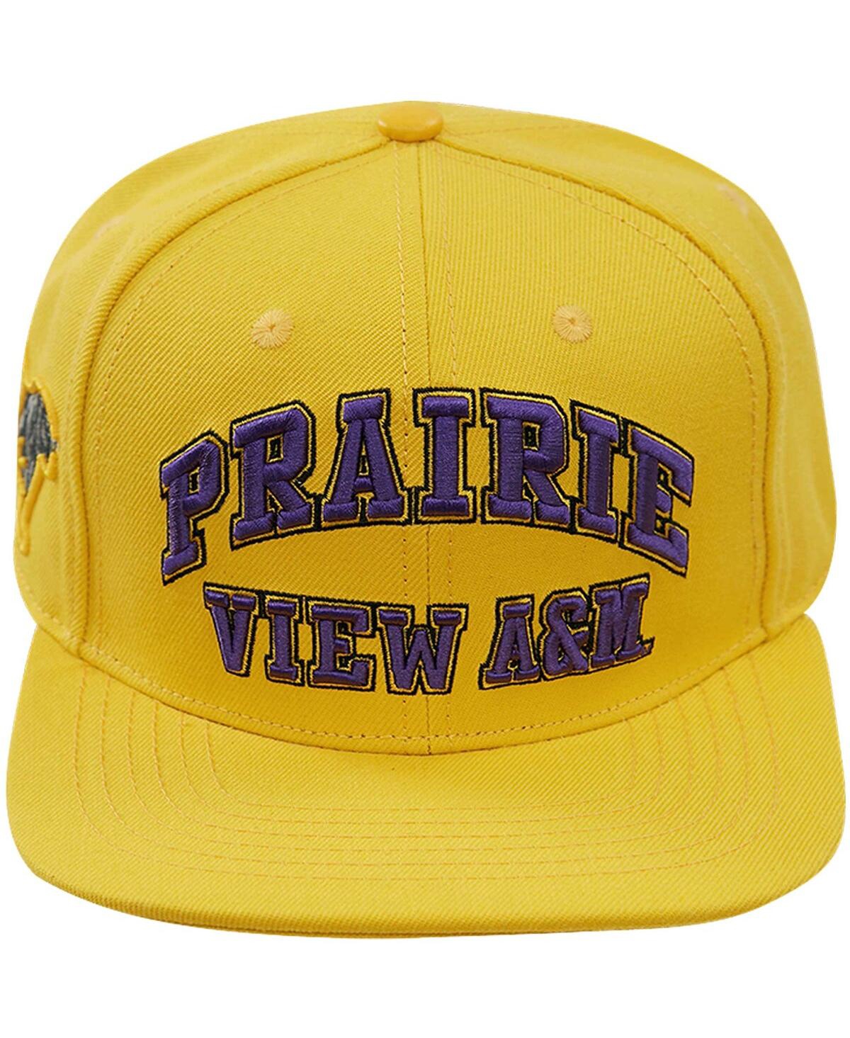 Shop Pro Standard Men's  Gold Prairie View A&m Panthers Evergreen Prairie View Snapback Hat