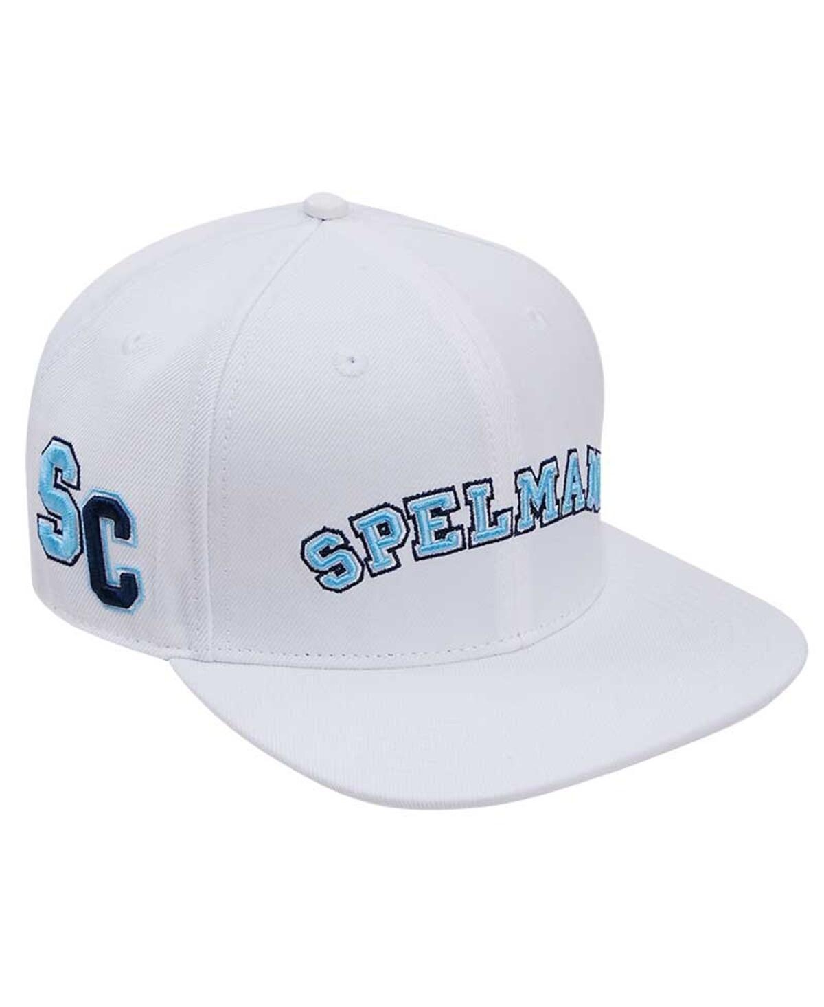 PRO STANDARD MEN'S PRO STANDARD WHITE SPELMAN COLLEGE JAGUARS EVERGREEN WOOL SNAPBACK HAT 