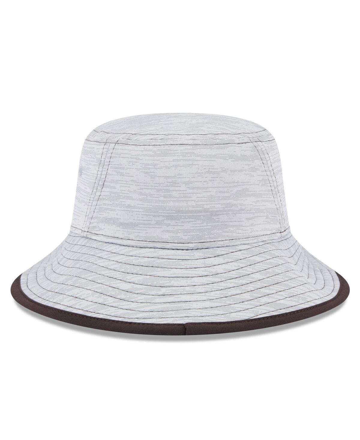 Shop New Era Men's  Gray Cleveland Browns Game Bucket Hat