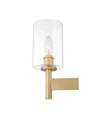 Lantico Gold Pendant Chandelier 24 1/2" Wide Modern Clear Glass 5-Light Fixture for Dining Room House Foyer Kitchen Island Bedroom