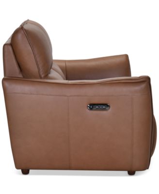 Polner 63" Leather Power Motion Loveseat, Created for Macy's