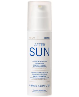 Korres Greek Yoghurt After Sun Calming + Cooling Gel, 5.07 oz. - Macy's