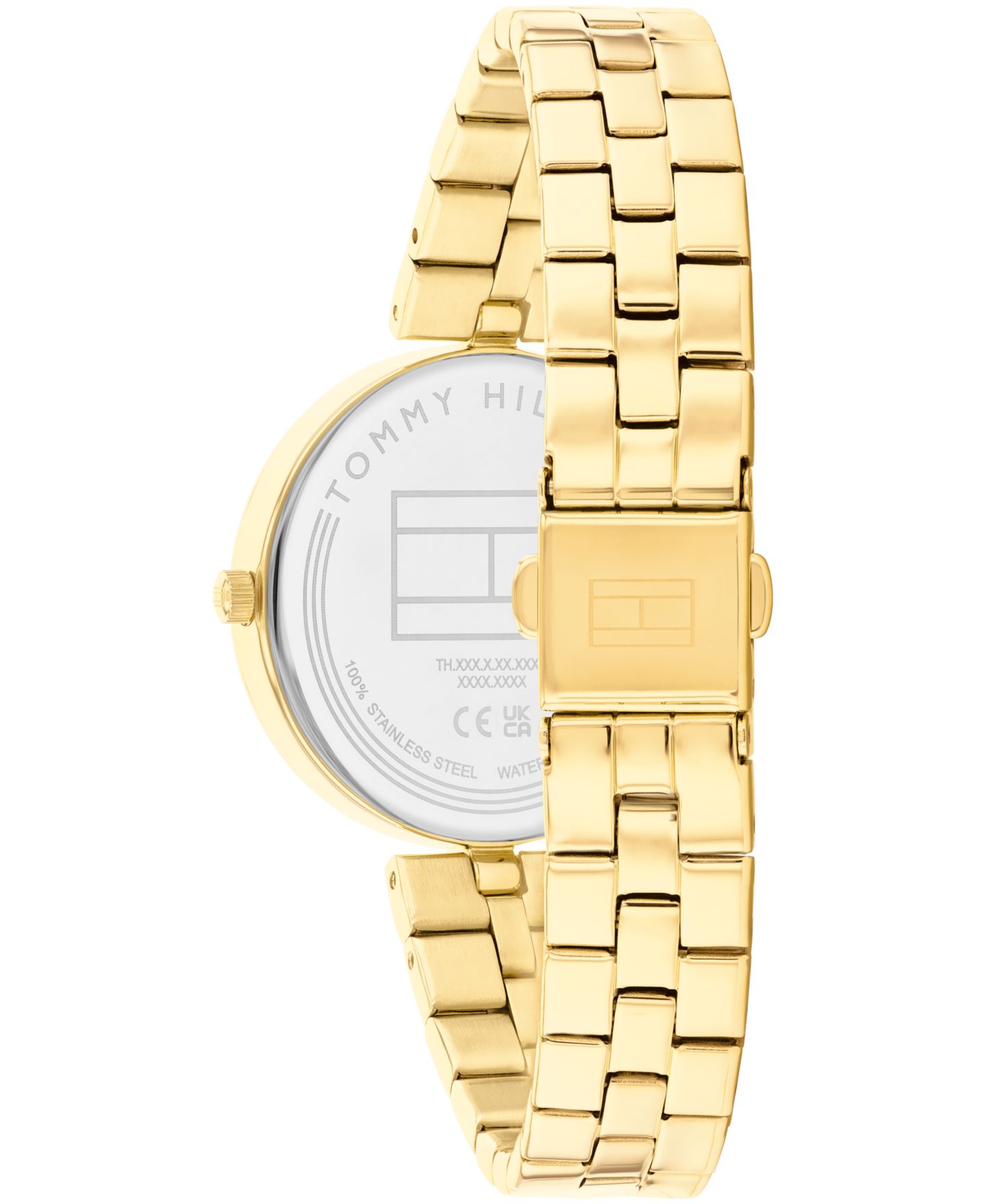 Женские часы Tommy Hilfiger Quartz Gold-Tone Stainless Steel Watch 34mm — фото 3