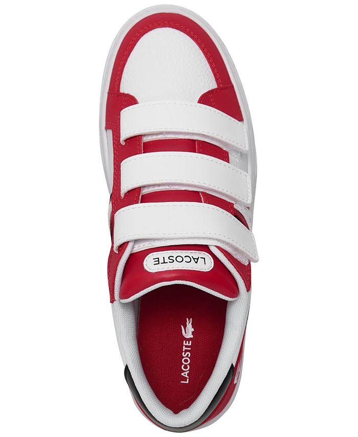 Lacoste Big Kids L001 Adjustable Strap Casual Sneakers from Finish Line