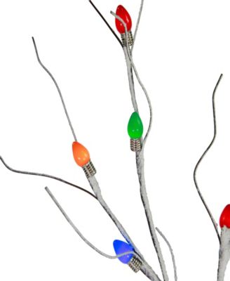 6' Light Emitting Diode (LED) Lighted Frosted Christmas Twig Tree Lights