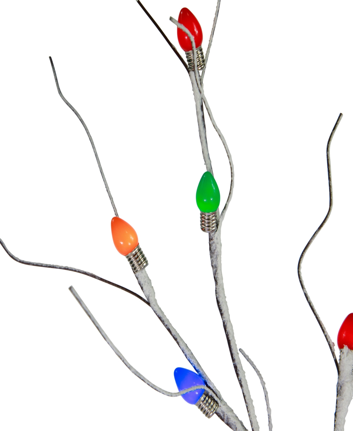 Northlight 6' Light Emitting Diode (led) Lighted Frosted Christmas Twig Tree Lights In Brown