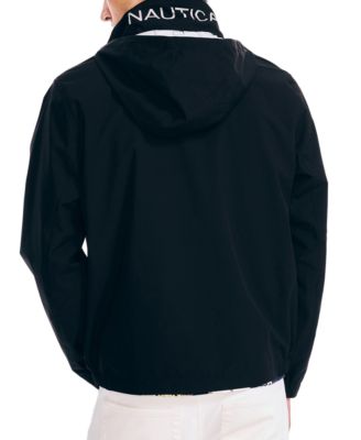 Men’s Classic Rainbreaker Hooded Zip-Front Lightweight Jacket