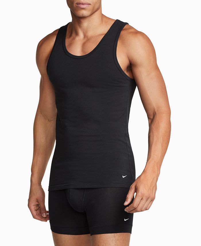 Nike Men's Slim-Fit 2-pk. Essential Stretch Tank Undershirts - Macy's