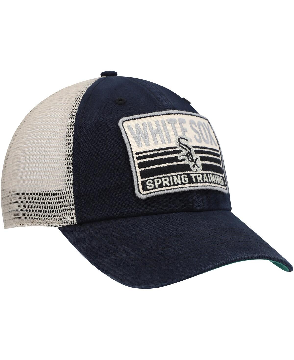 Men's '47 Brand Tan Chicago White Sox Four Stroke Clean Up Trucker Snapback Hat - Tan