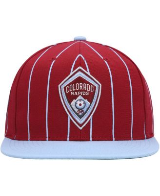 Men's Red Colorado Rapids Team Pin Snapback Hat