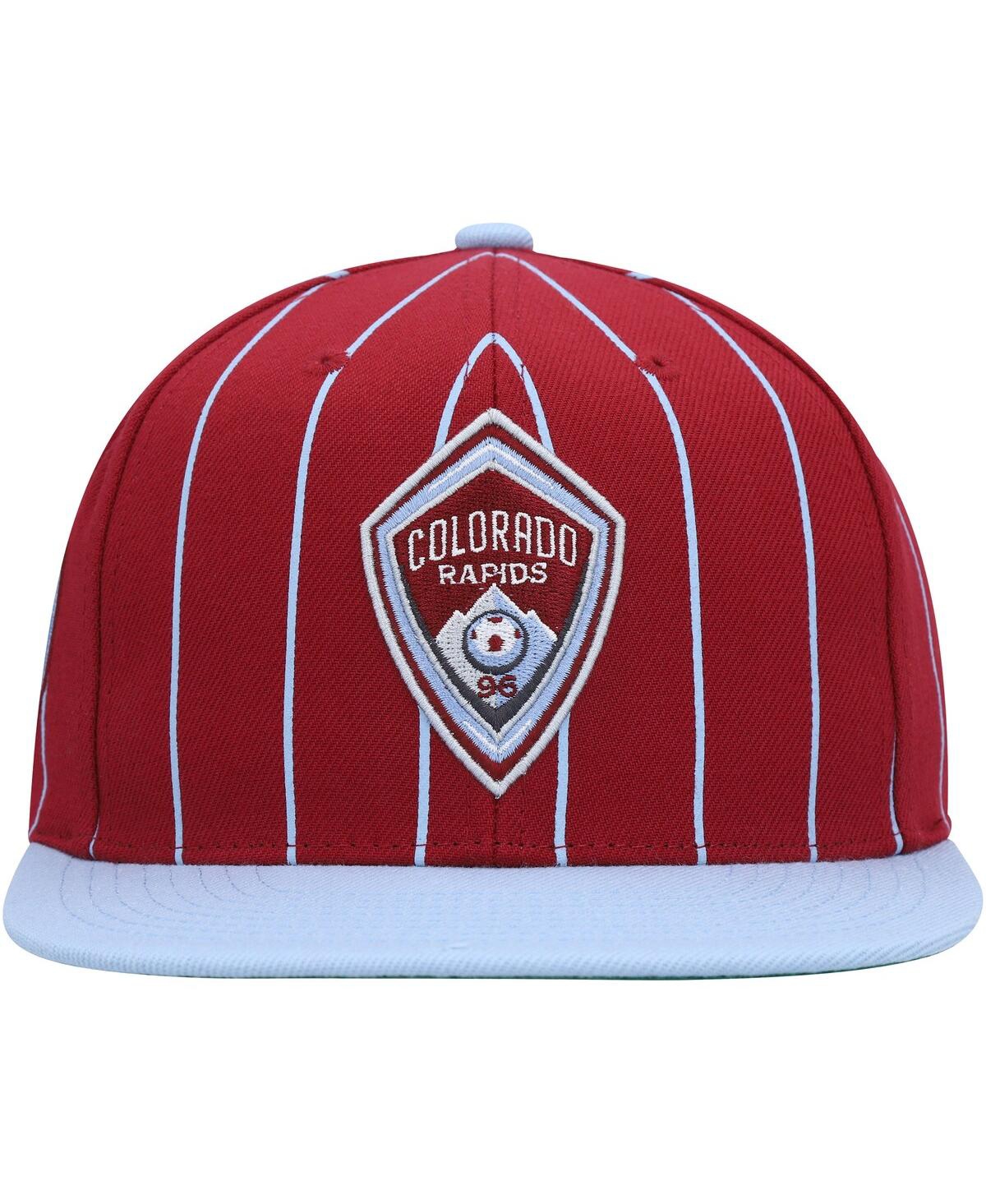Shop Mitchell & Ness Men's  Red Colorado Rapids Team Pin Snapback Hat