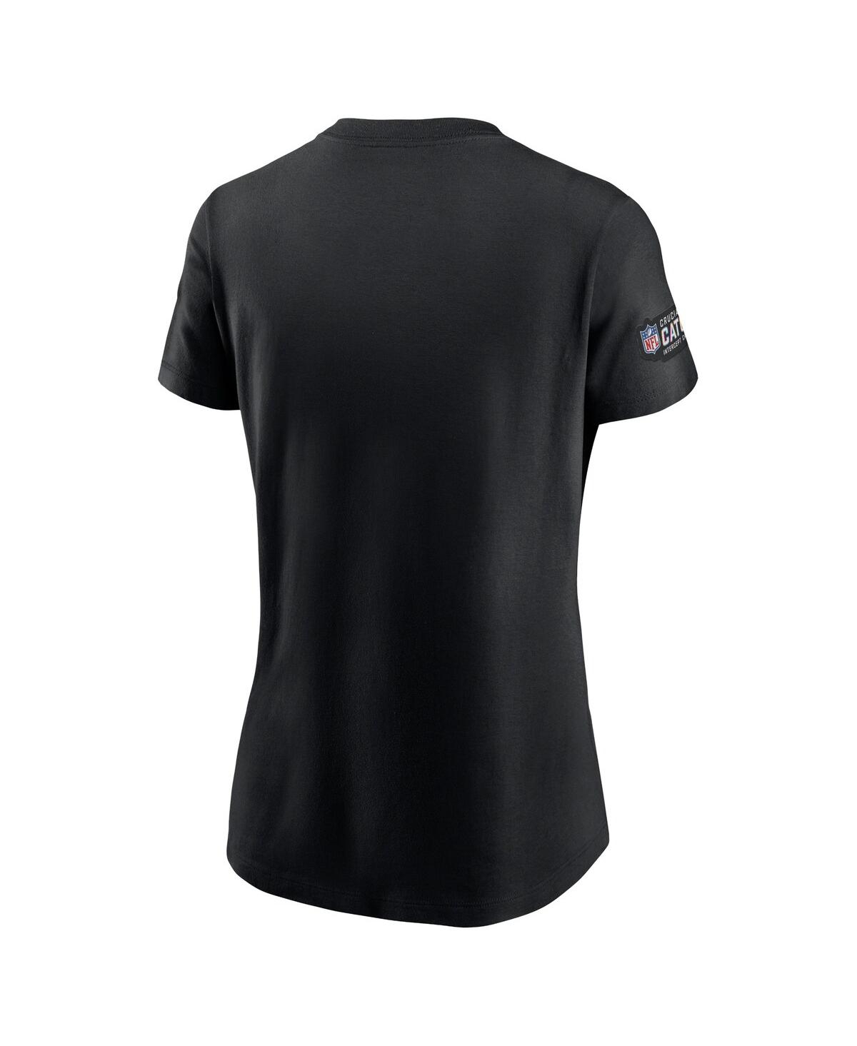 Shop Nike Women's  Black Las Vegas Raiders 2023 Nfl Crucial Catch Sideline Tri-blend T-shirt