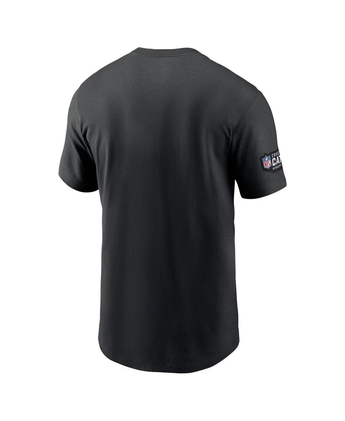 Nike Carolina Panthers Crucial Catch Sideline  Men's Nfl T-shirt In Black