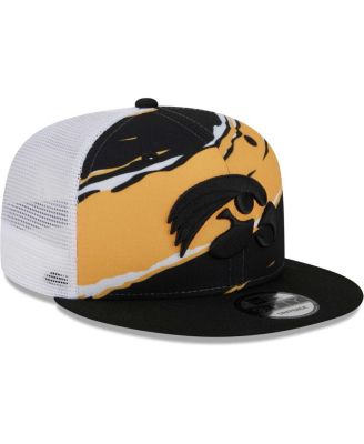 Men's Black Iowa Hawkeyes Tear Trucker 9FIFTY Snapback Hat