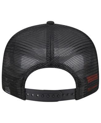 Men's Black Garfield Wordmark Trucker 9FIFTY Snapback Hat