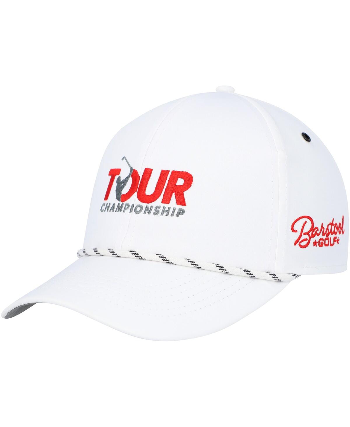 Men's Barstool Golf White Tour Championship Patch Trucker Adjustable Hat - White