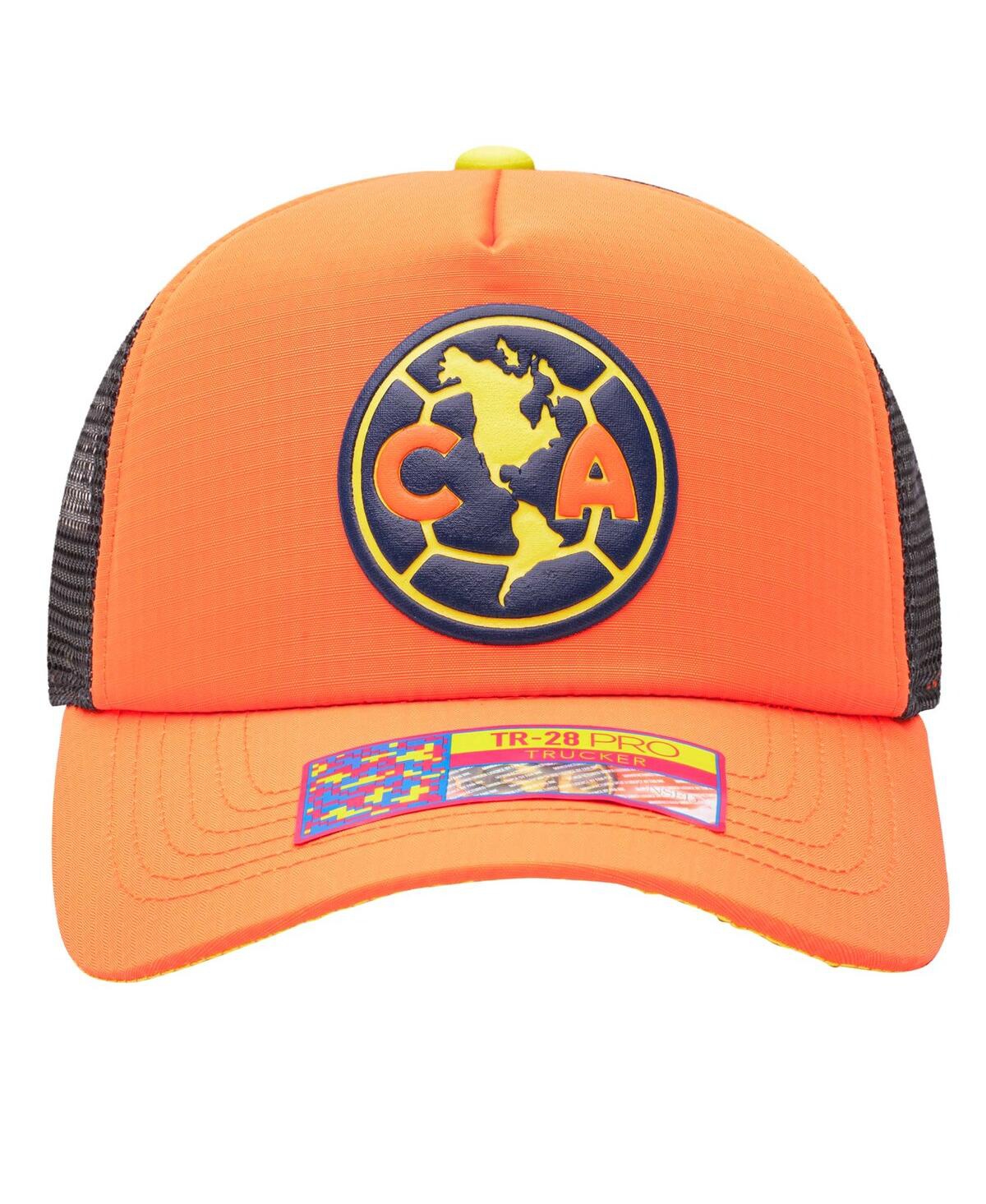Shop Fan Ink Men's Orange Club America Trucker Adjustable Hat