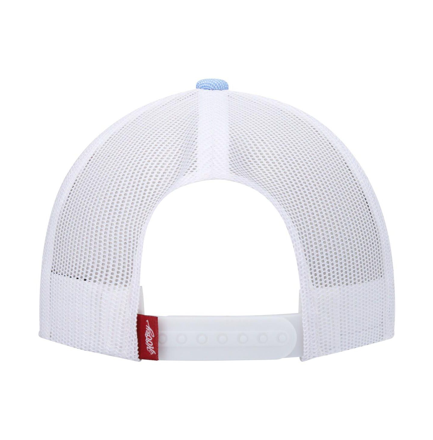 Мужская кепка Hooey Light Blue, White Zenith Trucker Snapback Hat — фото 4
