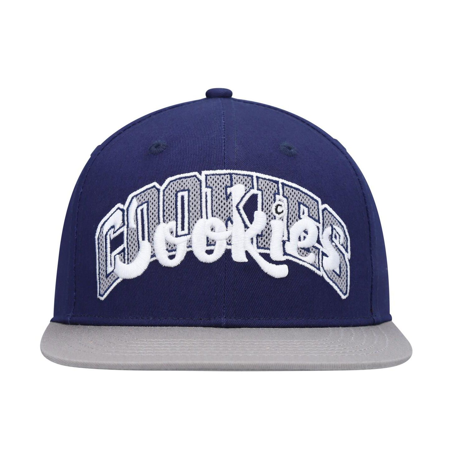 Мужские головные уборы Cookies Navy, Gray Loud Pack Snapback Hat — фото 4
