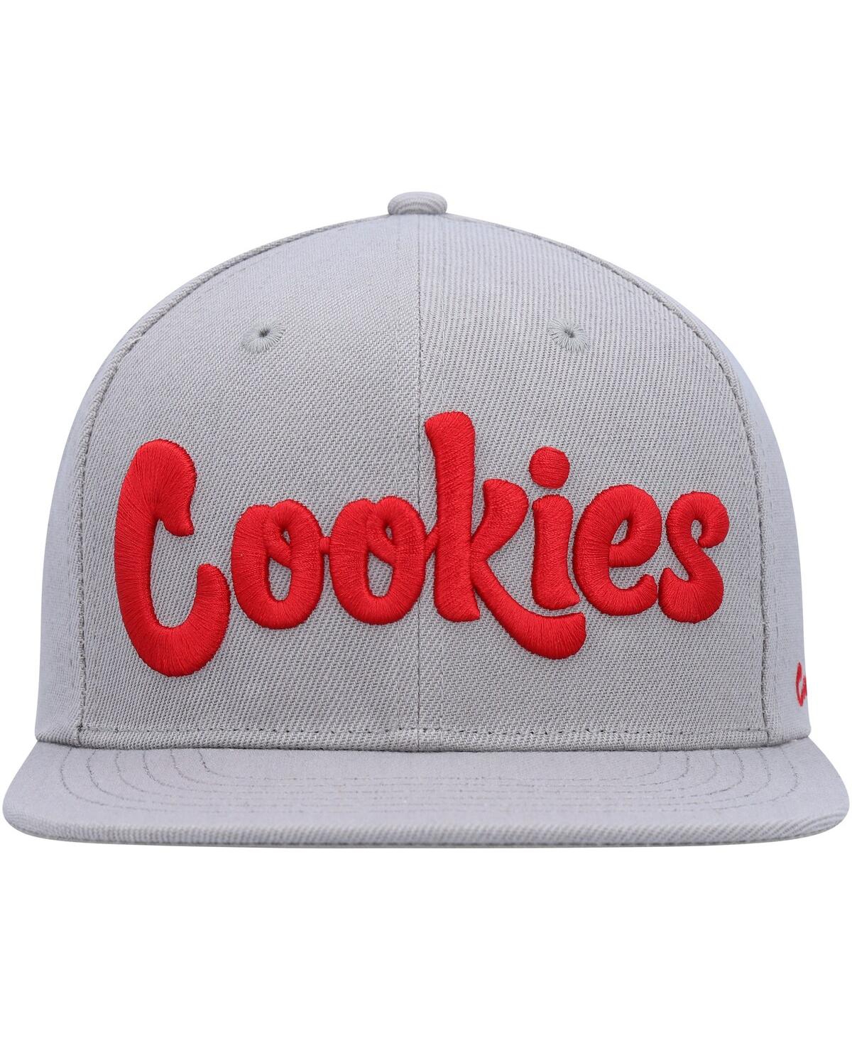 Shop Cookies Men's  Heather Gray Original Mint Snapback Hat