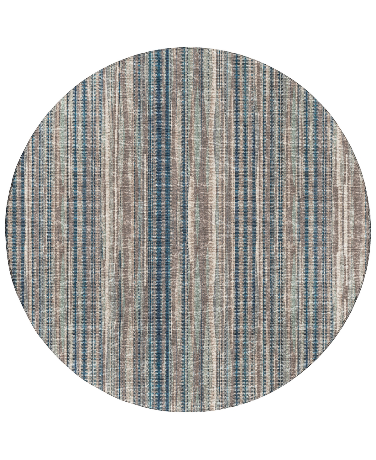 Addison Waverly Outdoor Washable AWA31 8' x 8' Round Area Rug - Earth