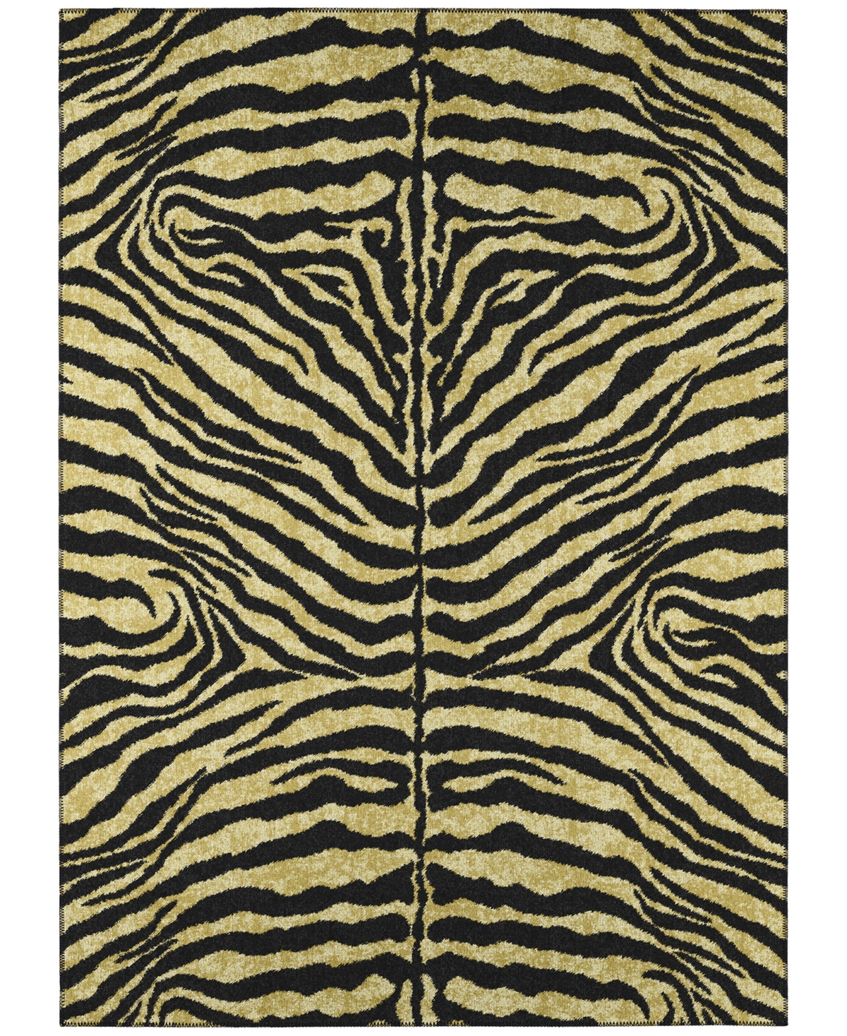 Addison Safari Outdoor Washable ASF31 5' x 7'6in Area Rug - Maize