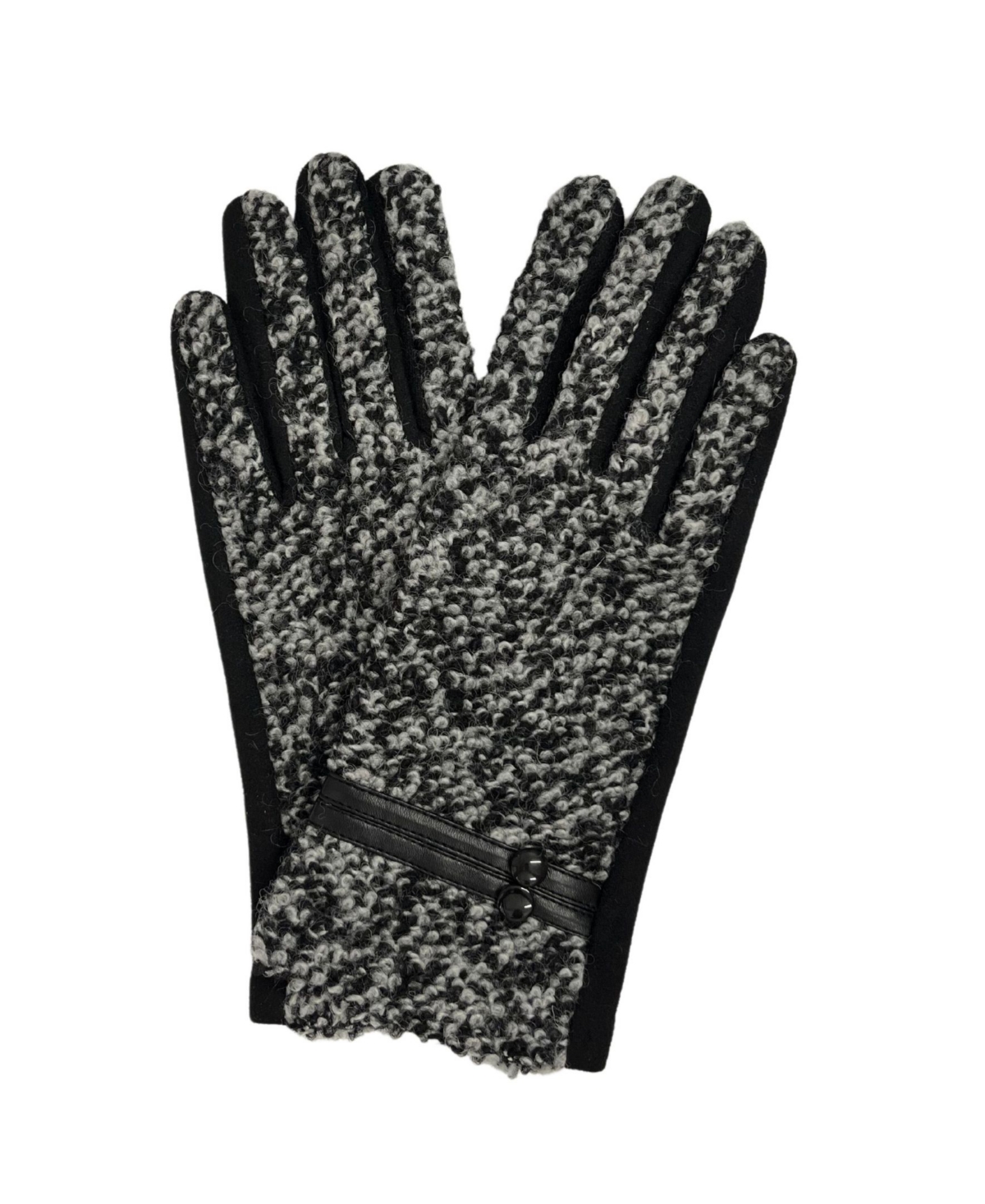 Marled Jersey Touchscreen Glove - Taupe