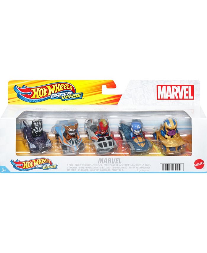 Hot Wheels Marvel Character Cars 6-Pack - Think Kids