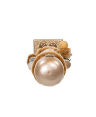 15" Wooden Rustic Glamour Nutcracker