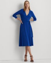 Calvin Klein Women's V-Neck Sleeveless Belted Dress - Macy's