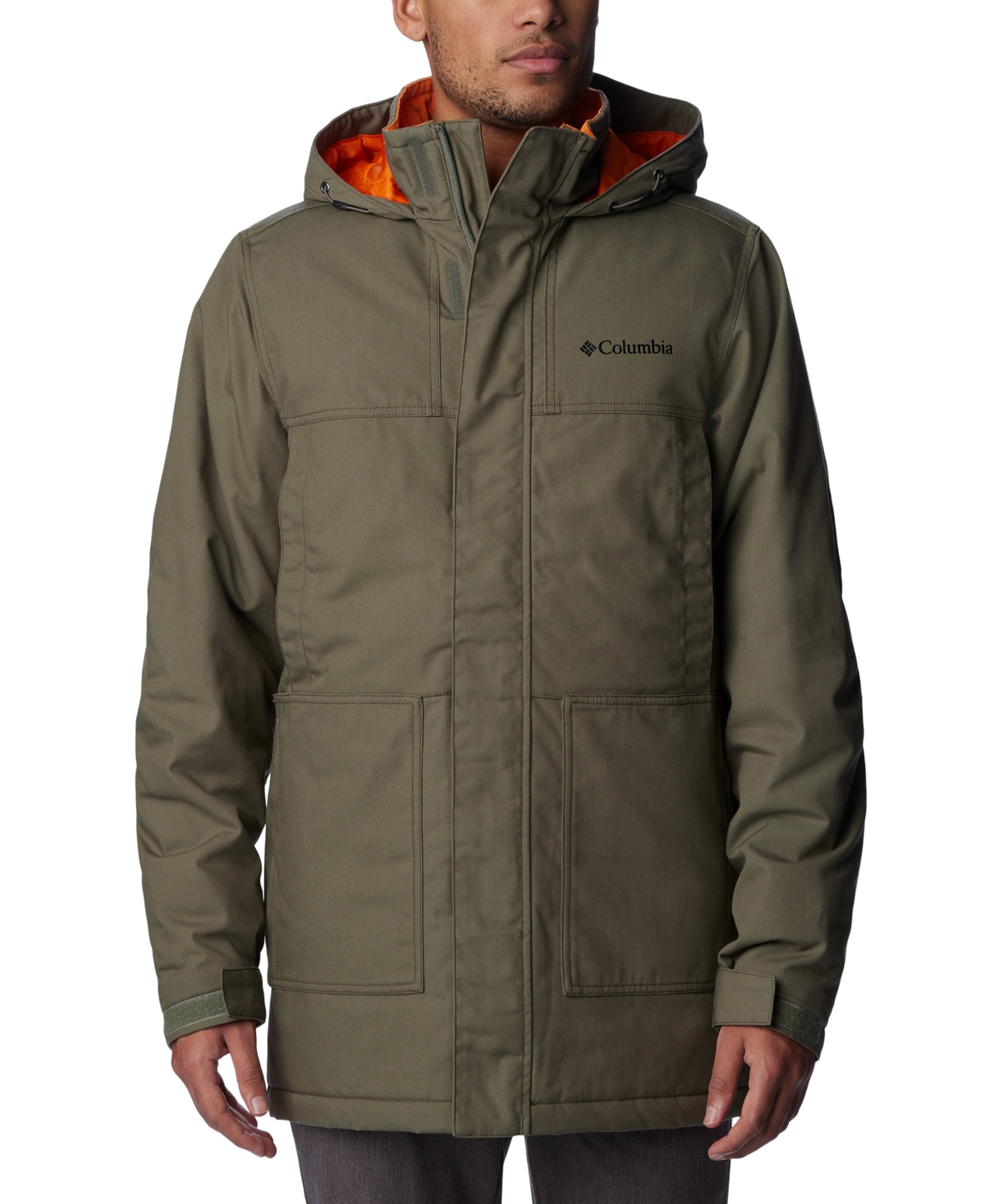 Columbia Men's Loma Vista Water-resistant Fleece-lined Hooded Parka In Stone Green