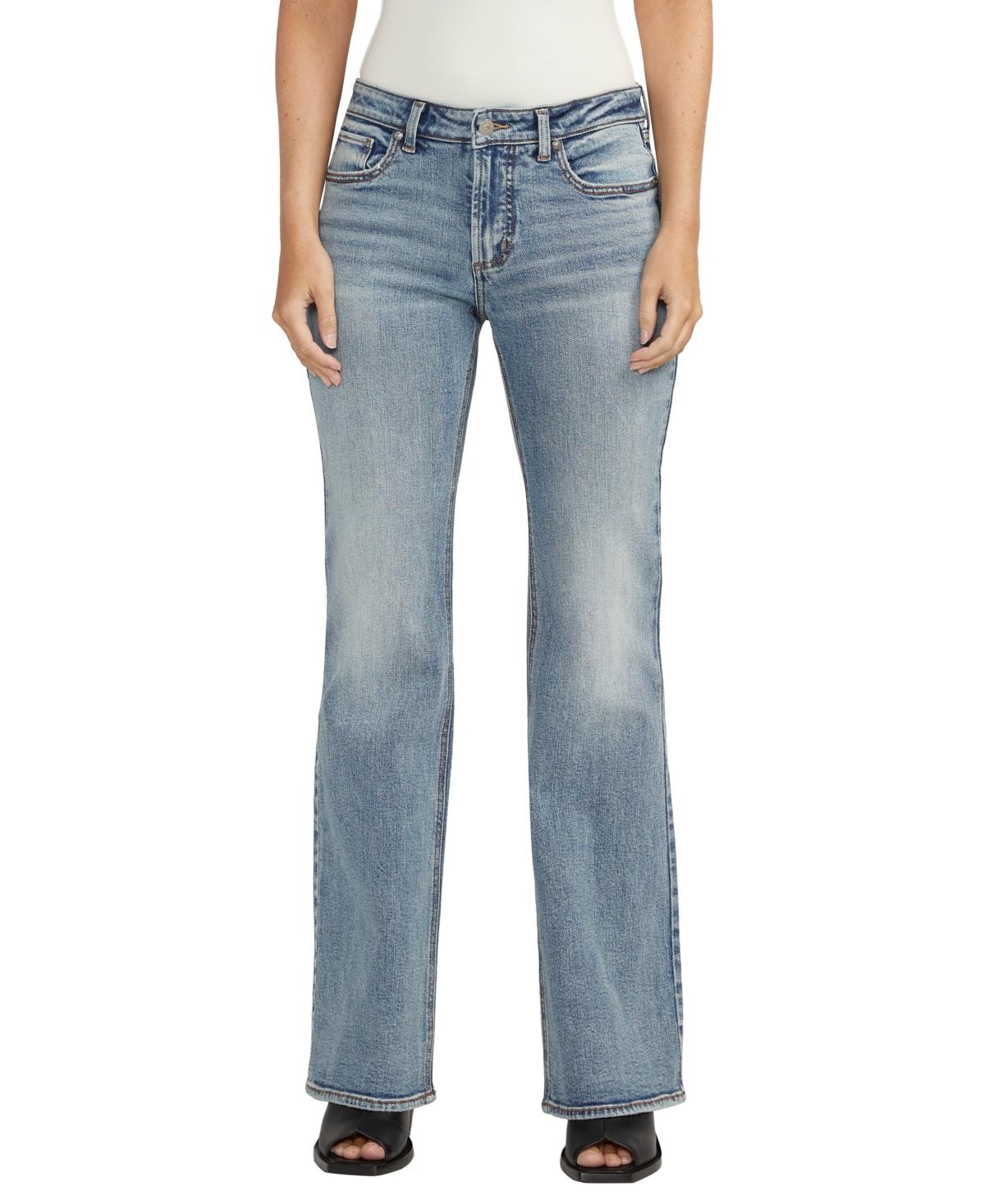 Silver Jeans Co. Women's Be Low Low Rise Flare Jeans In Indigo